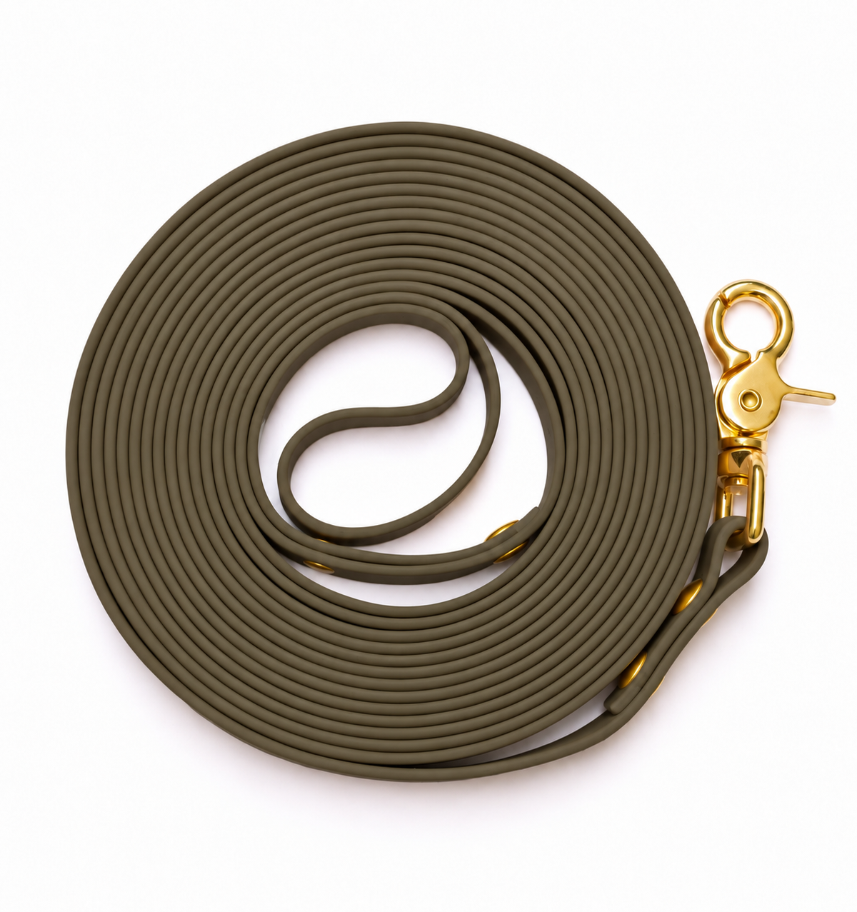 La longe en Biothane® Collection Monochrome | Vert Olive