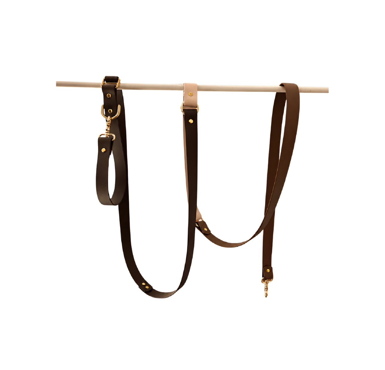 Laisse multipositions chien en Biothane – Collection Macchiato