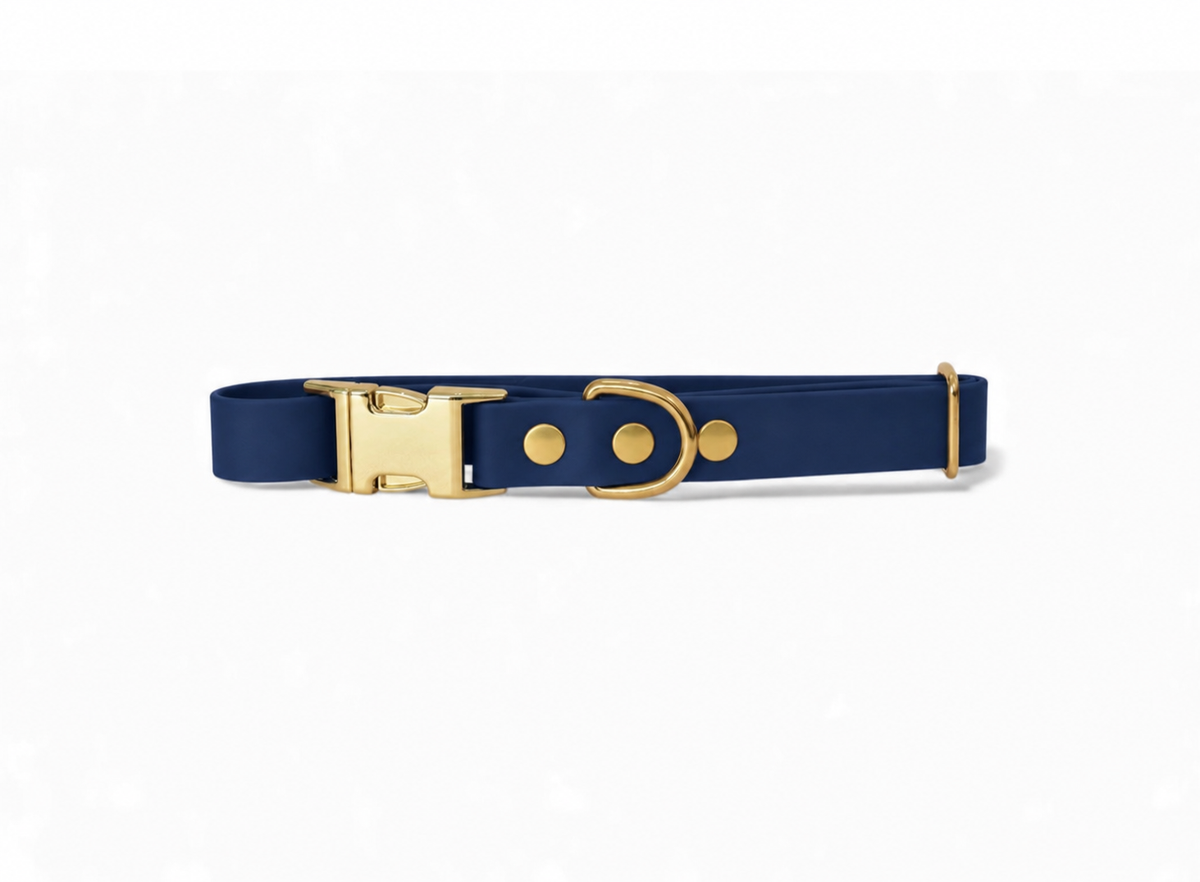 Collier Biothane® Navy Bleu