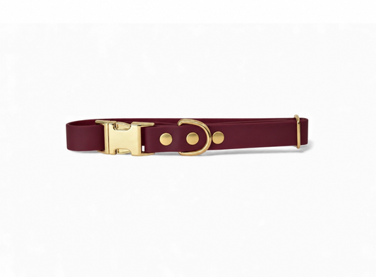 Collier Biothane® Collection Monochrome | Crimson Rouge