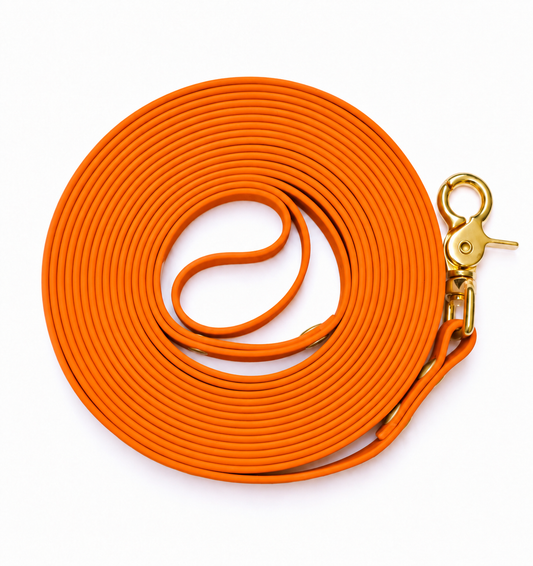 La longe en Biothane® Collection Monochrome | Orange