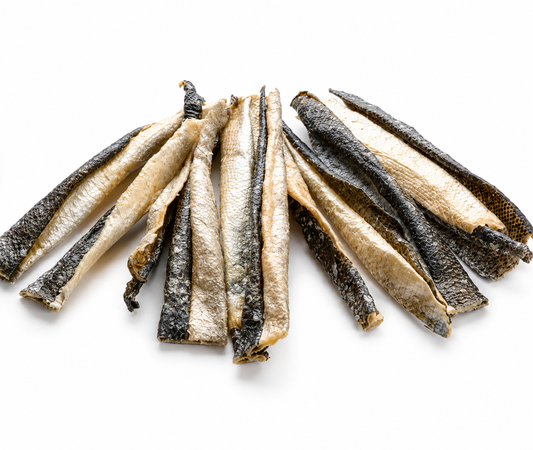Peau de saumon séchée pour chien