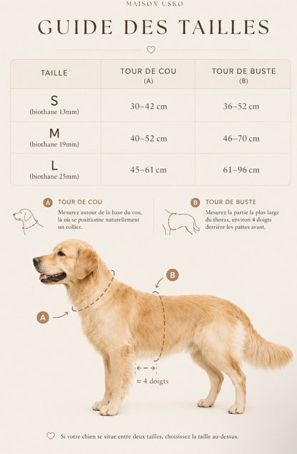 Harnais chien en Biothane – Collection Macchiato