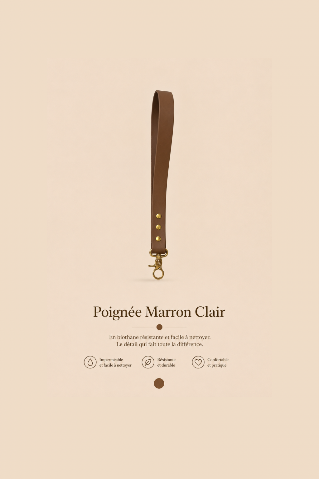 Poignée Marron clair