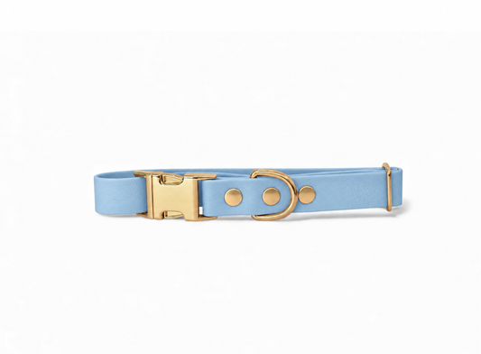 Collier Biothane® Polar Bleu