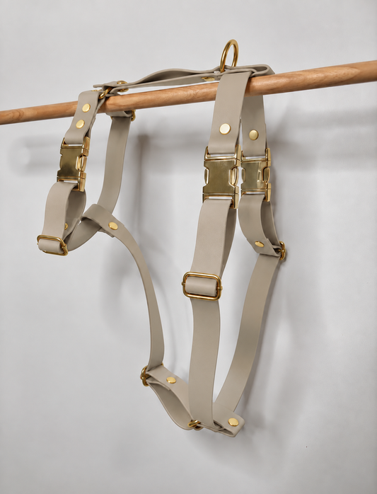 Harnais en Biothane® Collection Monochrome | Taupe